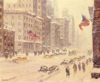 蓋 卡爾頓 威金斯 Winter's Day, Fifth Avenue 蓋 卡爾頓 威金斯 Winter's Day, Fifth Avenue